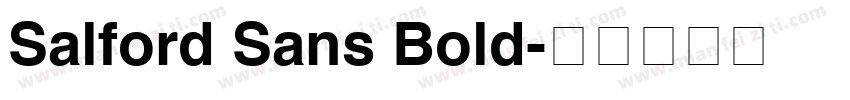 Salford Sans Bold字体转换